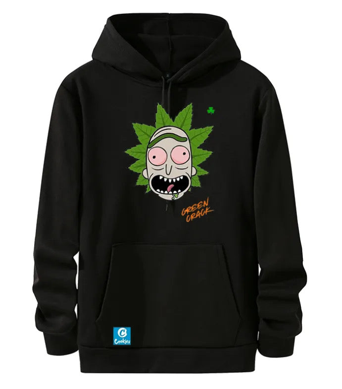 Green Crack Hoodies