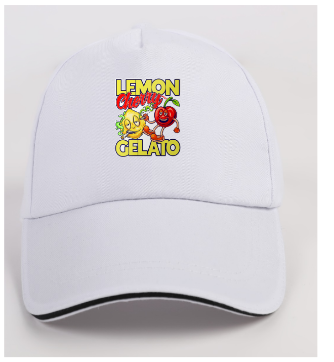 Lemon cherry gelato hats